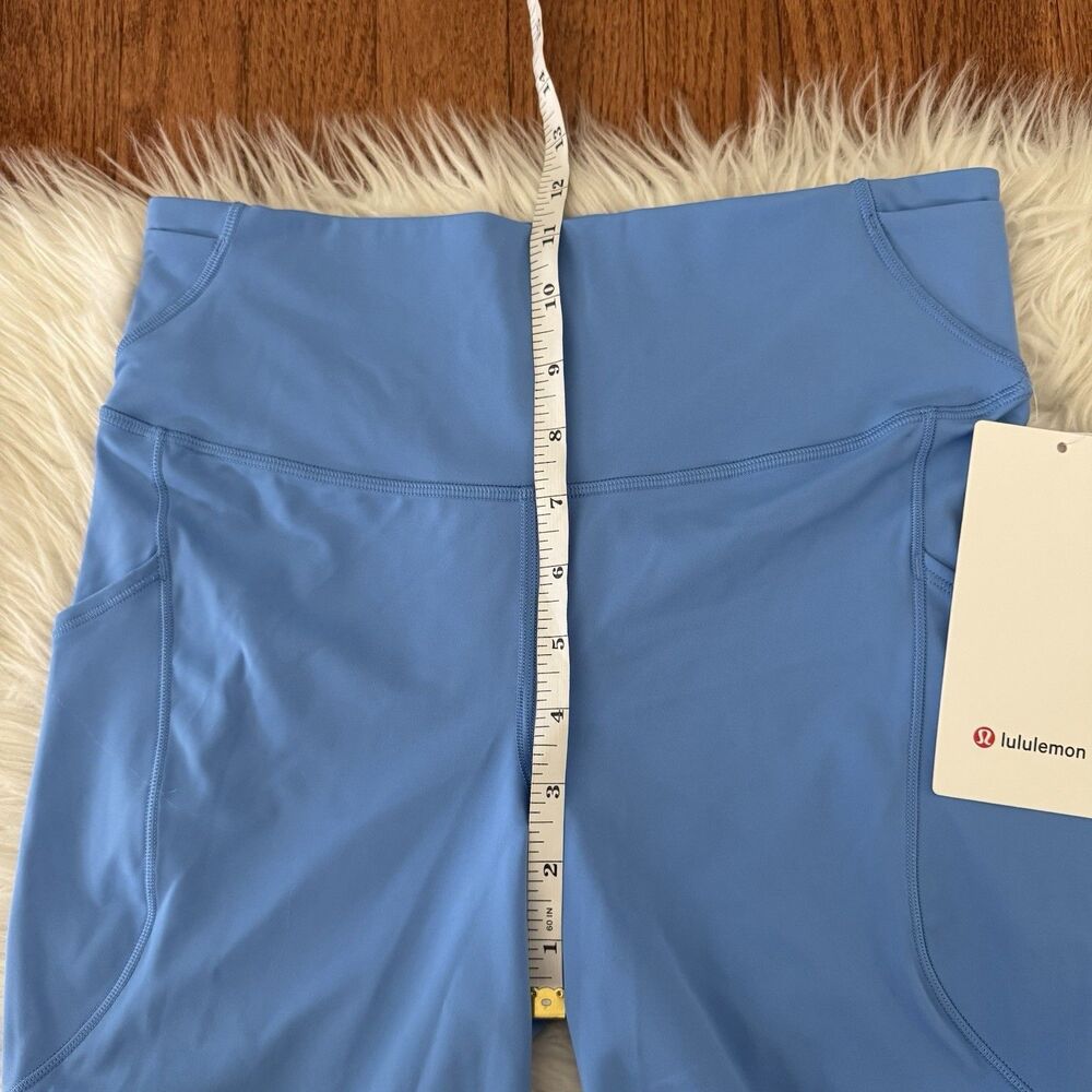 Lululemon Fast And Free High Rise Shorts Women’s 8 Pool Party Blue 6” Pocket NWT - Picture 6 of 16